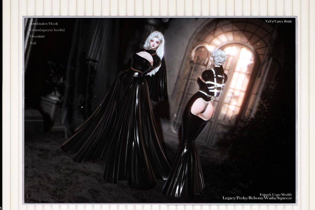 Latex Bride - Legacy/Reborn/+mods, L$399-L$1599 each/L$3000 FP