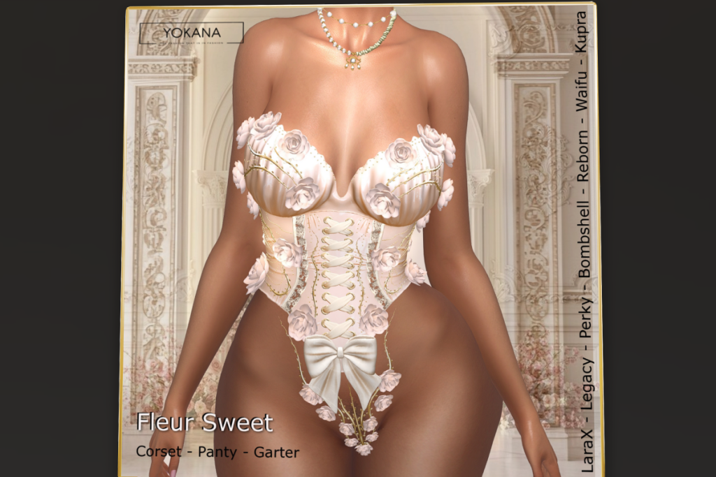 Fleur Sweet Lingerie - Inithium/Legacy/Maitreya/Reborn/+mods, L$375/L$850 FP