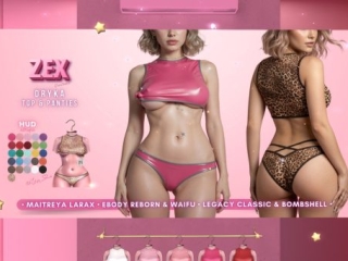 Dryka Top &amp; Panties - Legacy/Maitreyax/Reborn/+mods, L$188 each/L$888 FP
