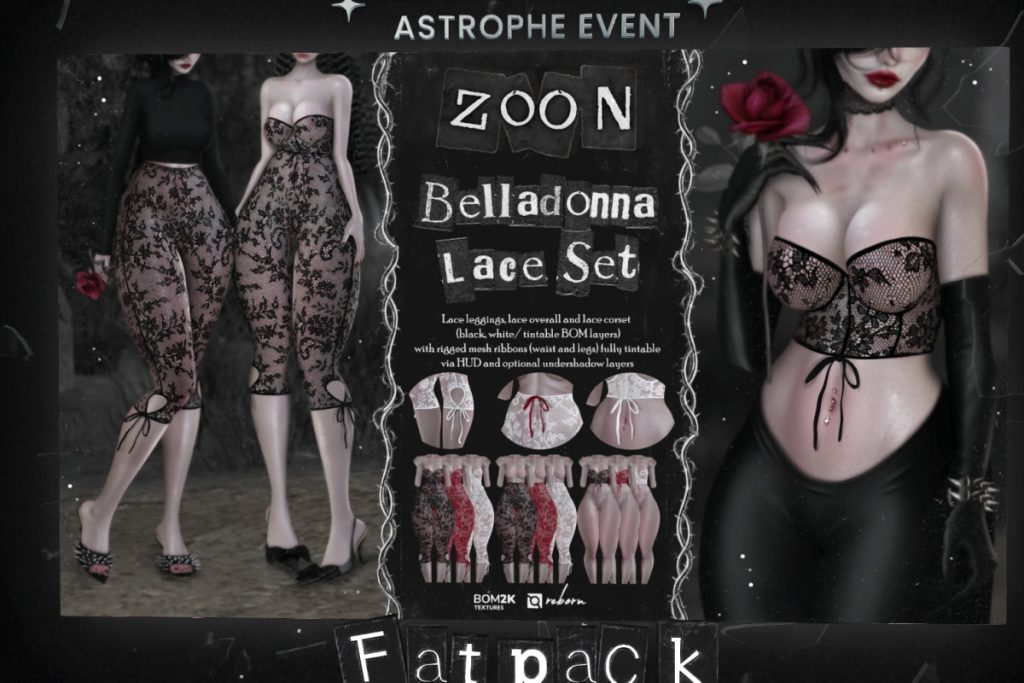 Belladona Lace Set - BOM/Reborn, L$349