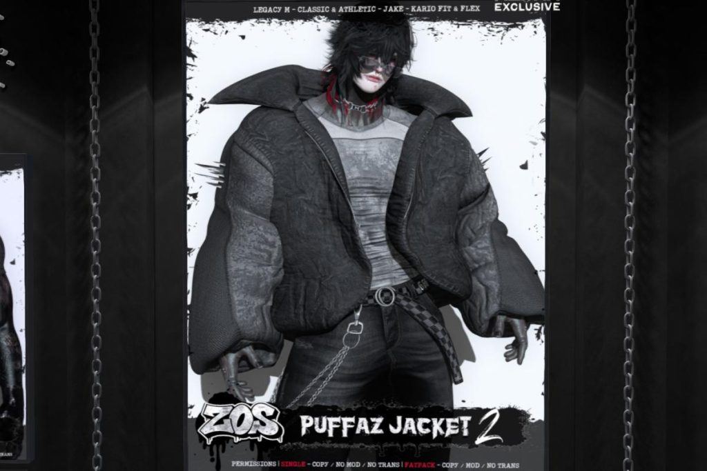 Puffaz Jacket 2 - Jake/Kario/Legacy/+mods, L$399 each/L$1399 FP