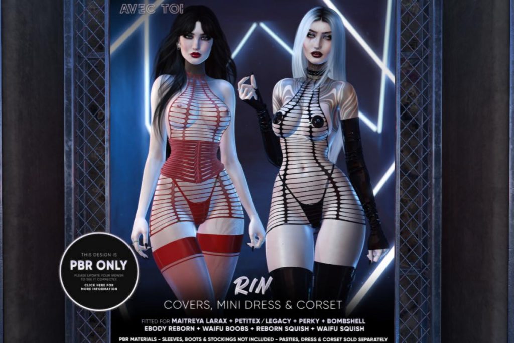 Rin Set - Legacy/MaitreyaX/Reborn/+mods, L$495-L$595 each/L$495-L$1800 each FP/L$4900 MP