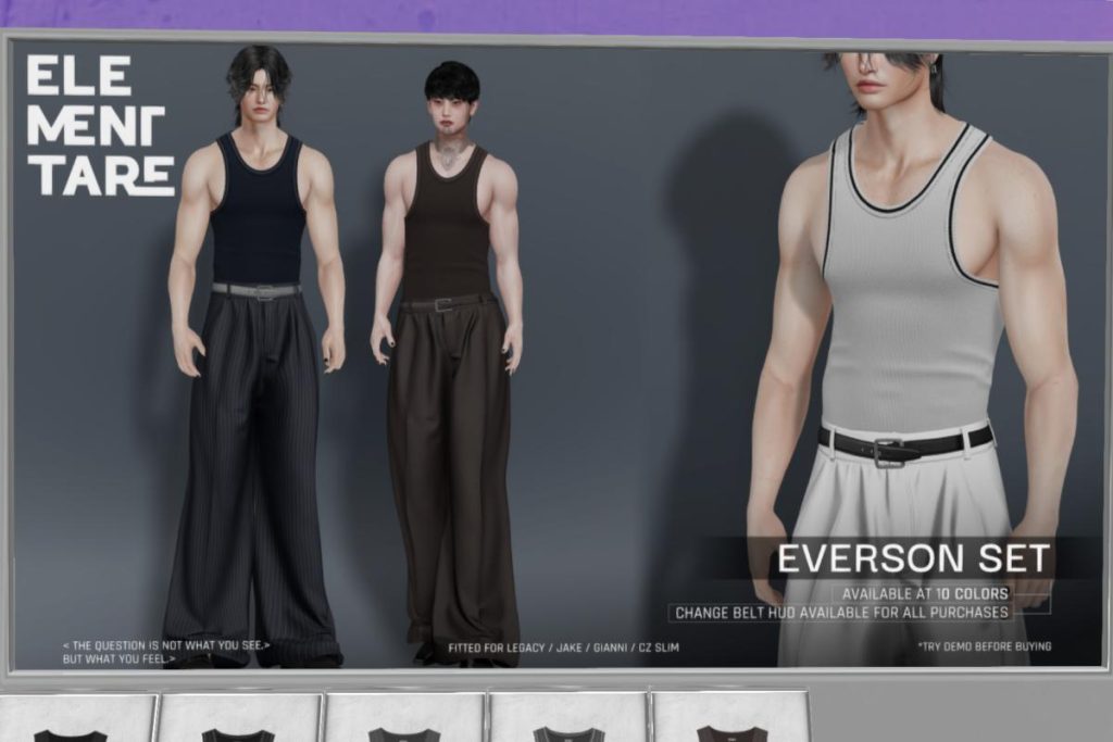 Everson Set - CZ Slim/Gianni/Jake/Legacy, L$250 each/L$950 each FP