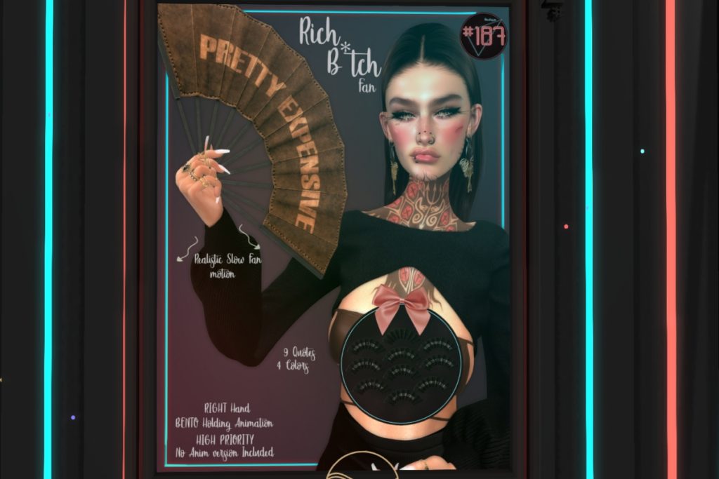 Rich B*tch Fan, L$249