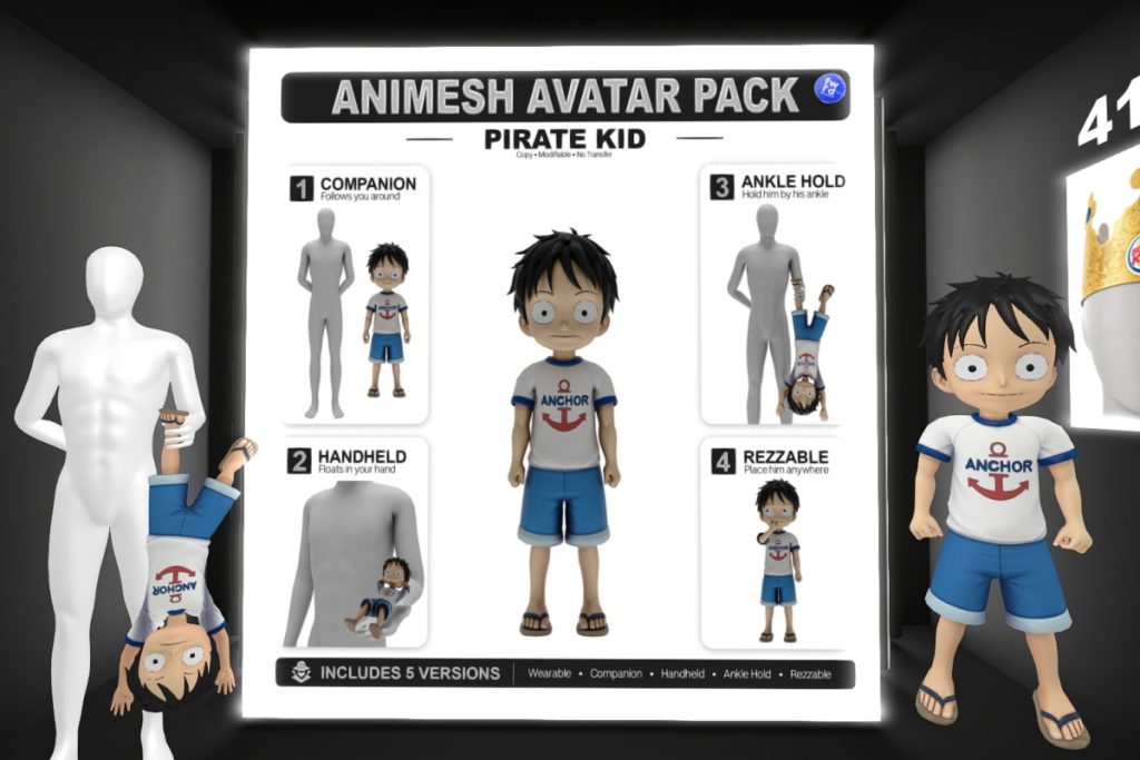 Pirate Kid Avatar Pack, L$999