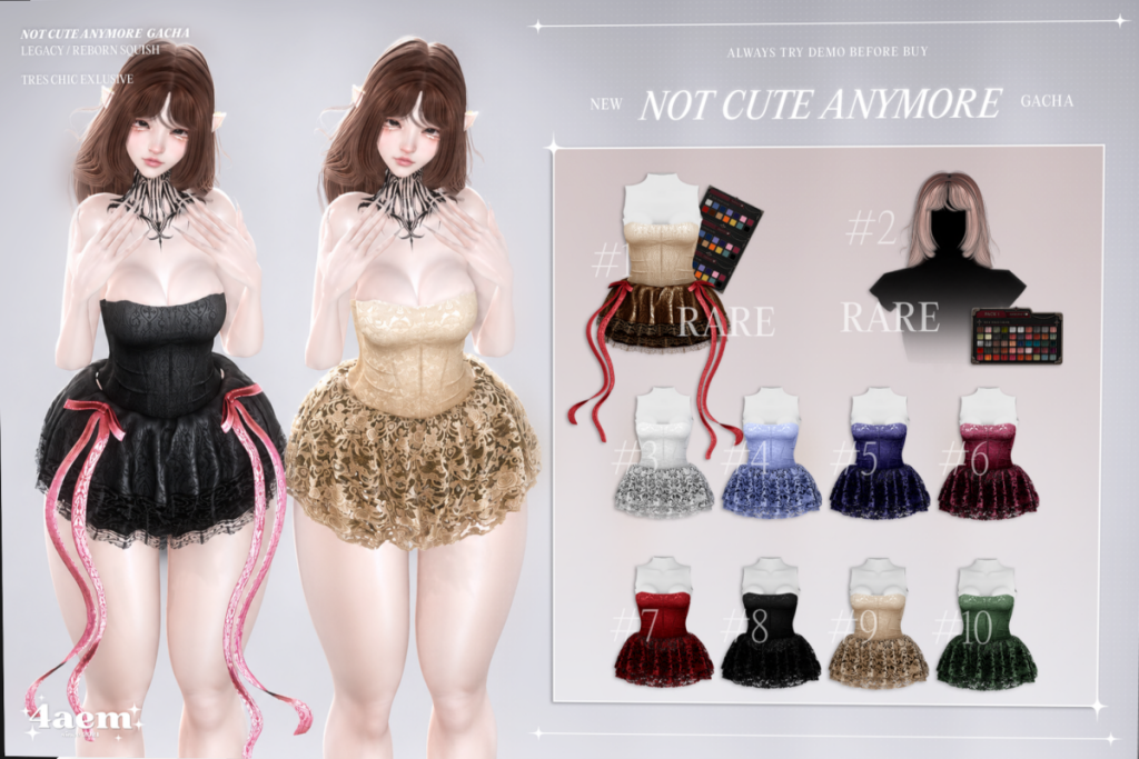 Not Cute Anymore Gacha Dress -  Legacy/Reborn, L$75 per play