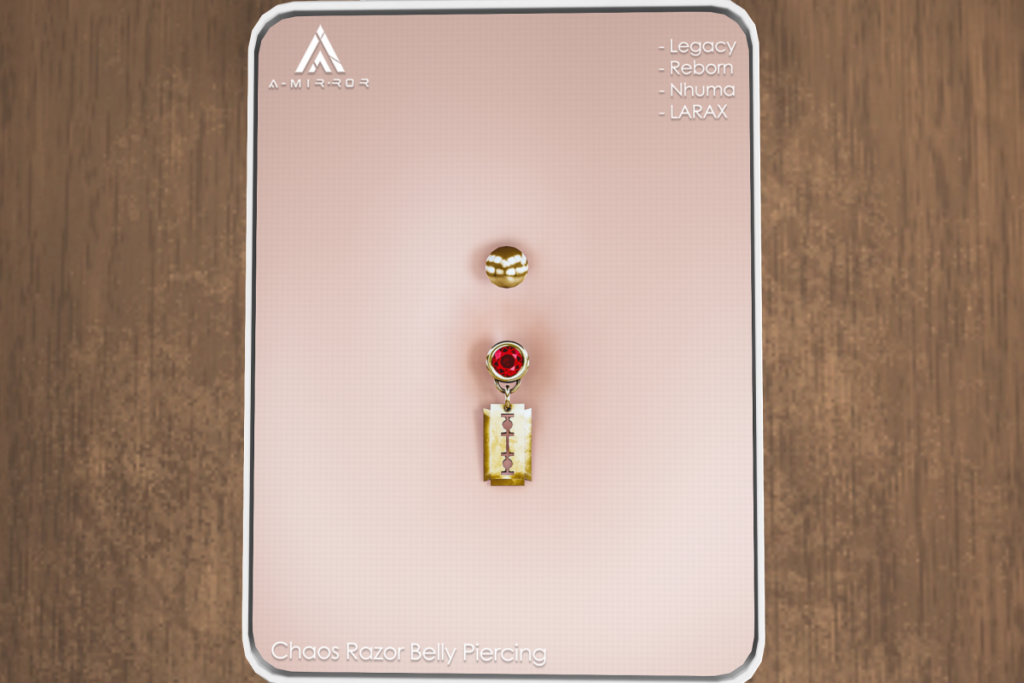 Crimson Moon Belly Piercing - Legacy/MaitreyaX/Nhumana/Reborn, L$200 each/L$580 FP