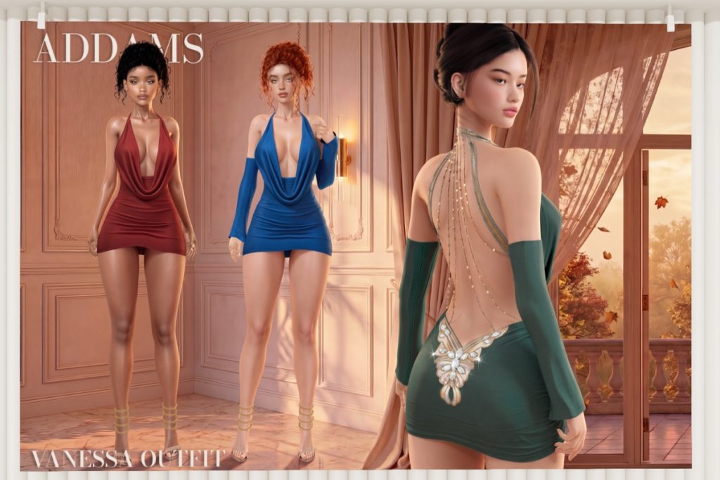 Vanessa Outfit - GenX/Inithium/Legacy/MaitreyaX/Reborn/+mods, L$250 each/L$1499 FP