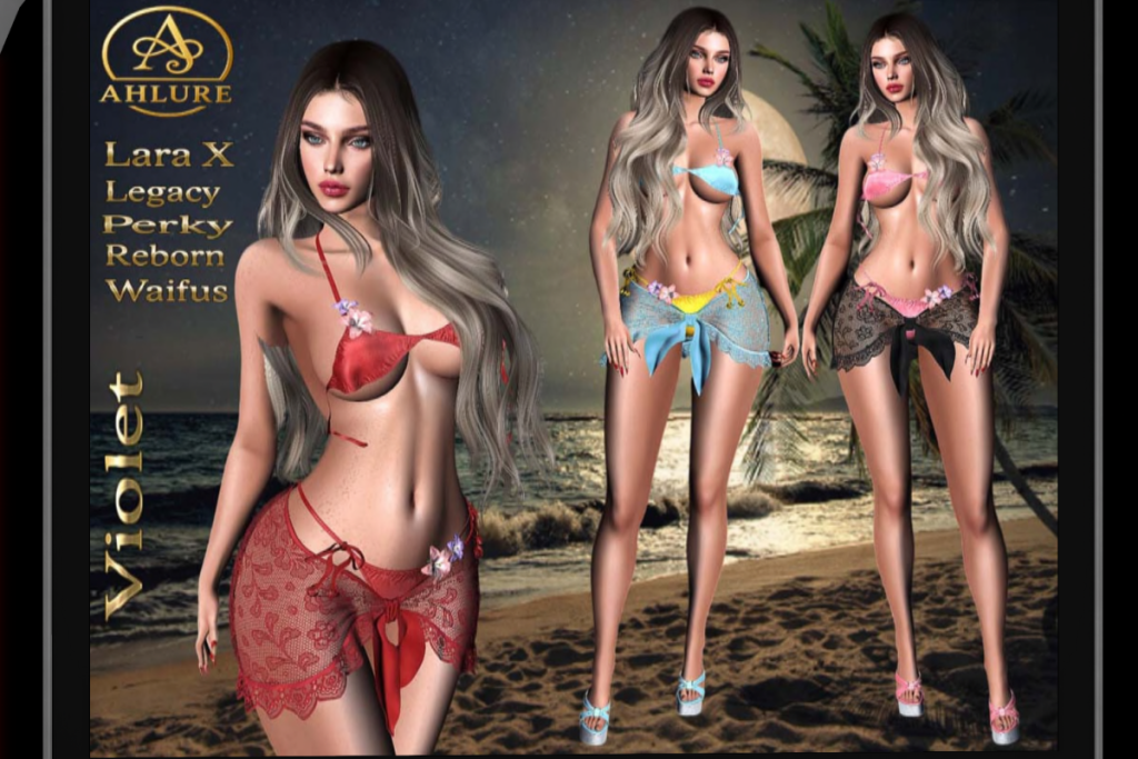 Violet Bikini Set - Legacy/MaitreyaX/Reborn/+mods, L$199