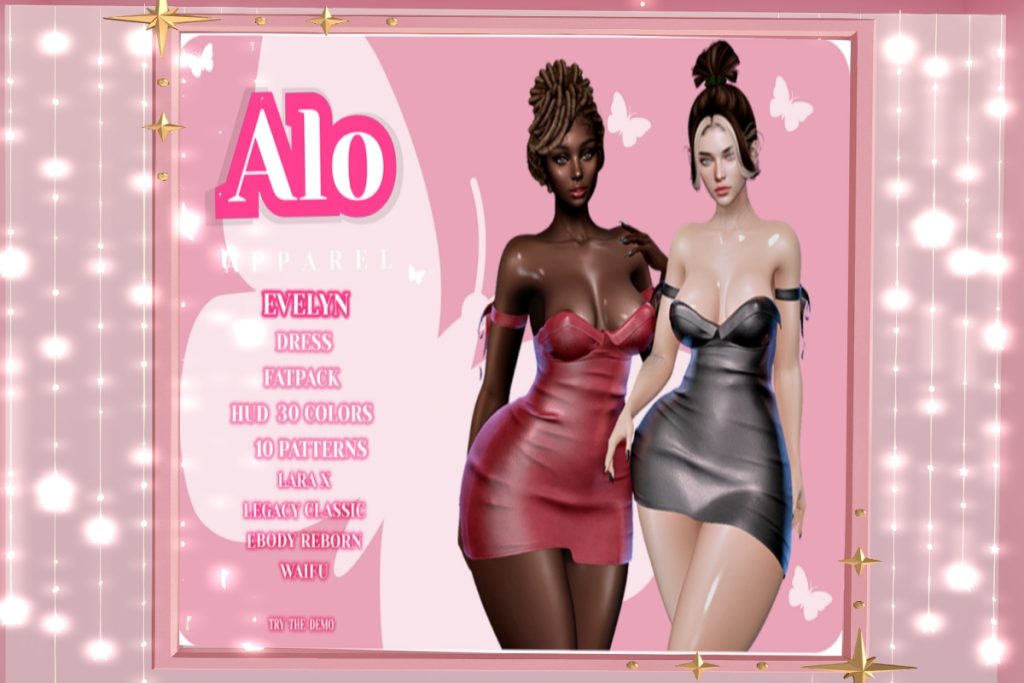Evelyn Dress - Legacy/MaitreyaX/Reborn/+mods, L$185 each/L$555 FP