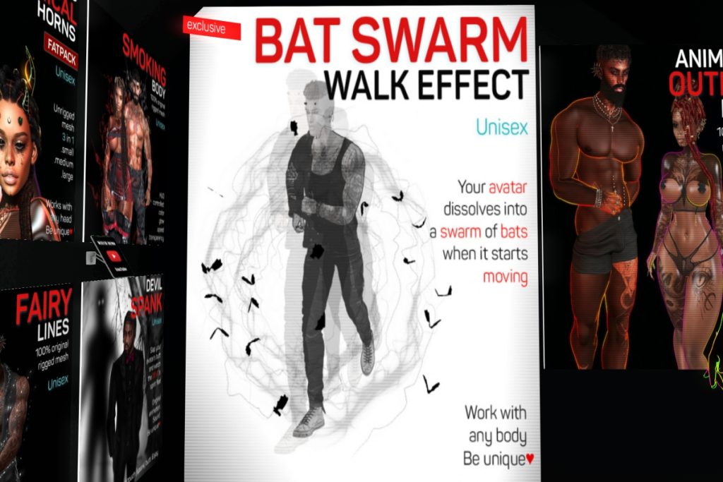 Bat Swarm Walk Effect, L$349