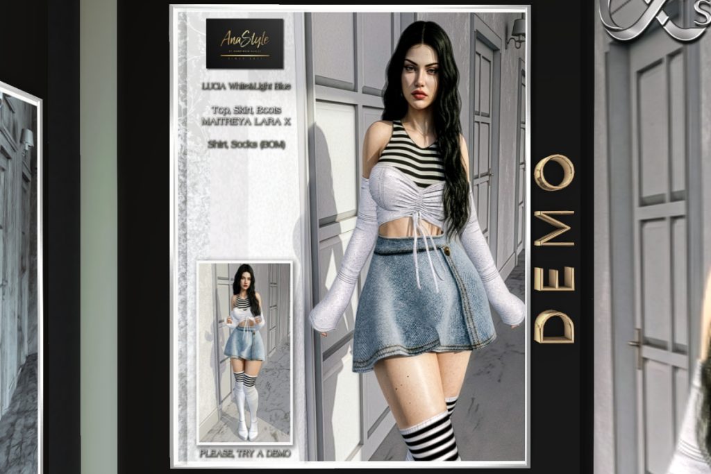 Lucia Top &amp; Skirt - MaitreyaX, L$120-L$199 each/L$970 FP