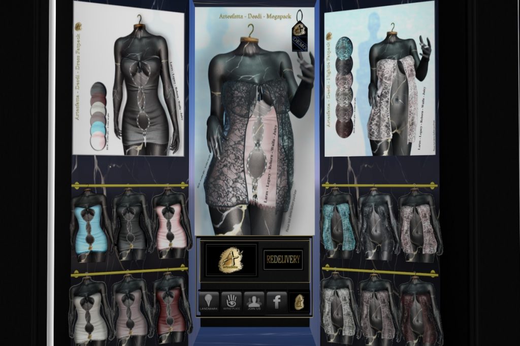 Desdi Dress and Nightie - Legacy/MaitreyaX/Reborn/+mods, L$275 each/L$990 each FP/L$1450 MP