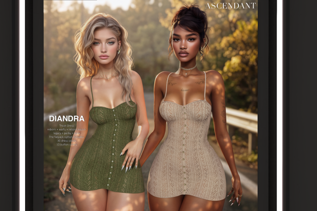 Diandra Dress - Legacy/Reborn/+mods, L$275 each/L$1150 FP