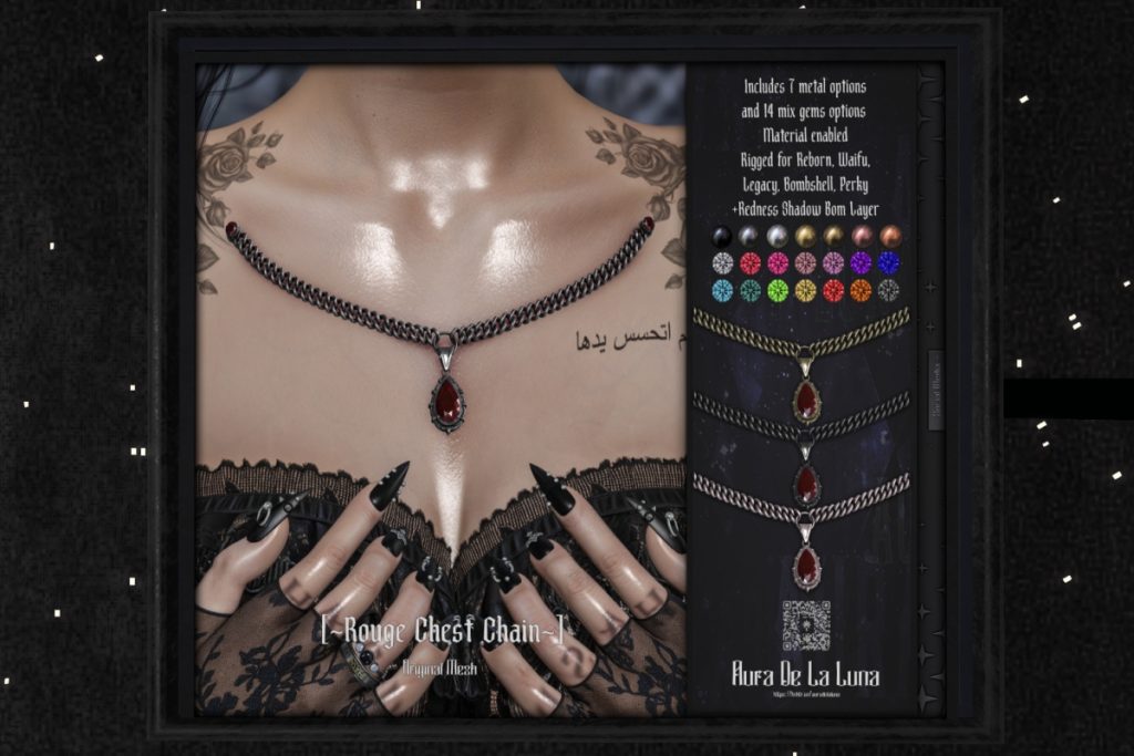 Rouge Chest Chain - Legacy/Reborn/+mods, L$399