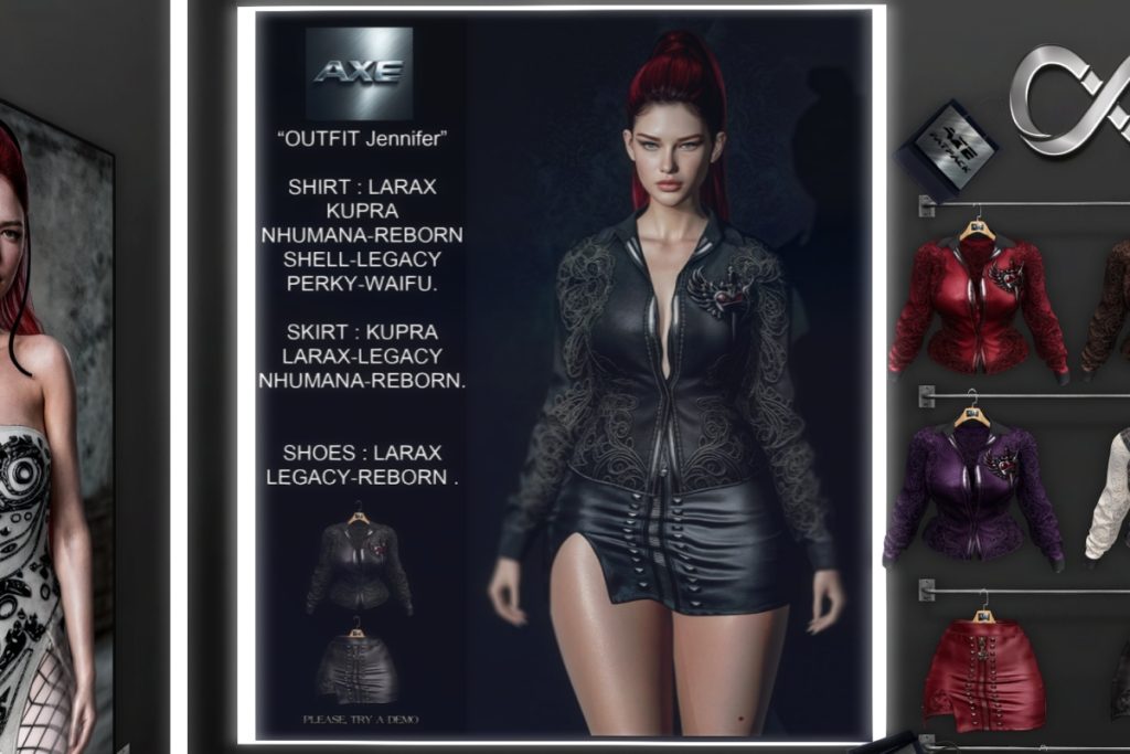 Jennifer Outfit - Inithium/Legacy/MaitreyaX/Nhumana/Reborn/+mods, L$199 each/L$699 each FP