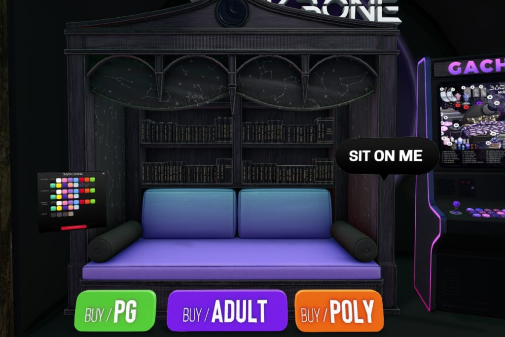 Moonlight Mood Reading Nook, L$1099 PG/L$1999 Adult/L$2499 Poly