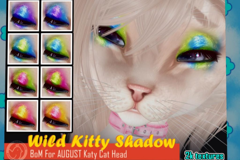 Wied Kitty Shadow - August Katy Cat Head/BOM, L$100
