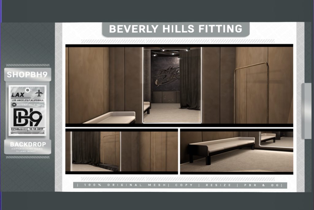 Beverly Hills Fitting Backdrop, L$555