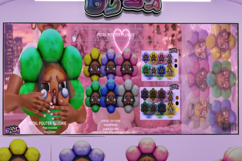 Petal Pouter Plushie, L$250 each/L$459 FP