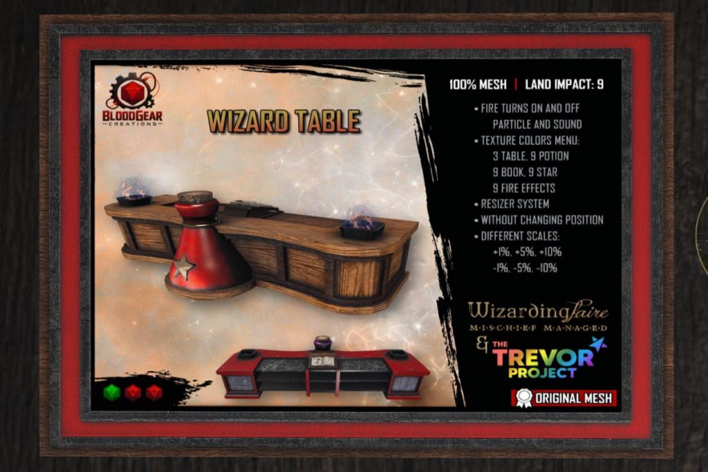 Wizard Table, L$450