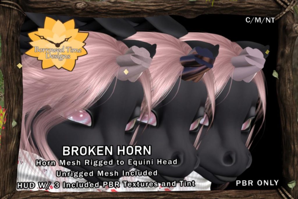 Broken Horn - Equini Head, L$199