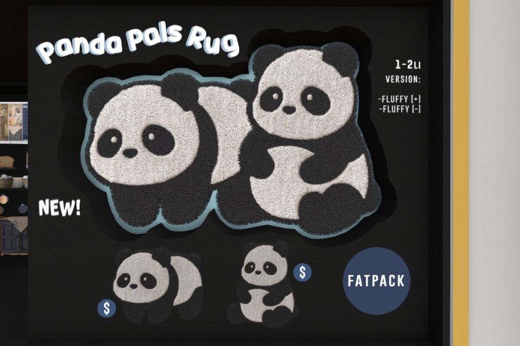 Panda Pals Rug, L$50 each/L$99 FP