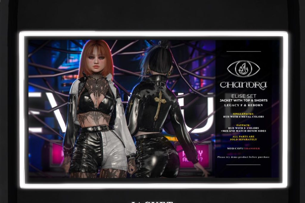 Elise Jacket &amp; Shorts - Legacy/Reborn, L$275 each/L$1500 FP