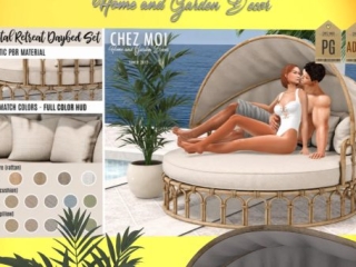 Coastal Retreat Daybed Set, L$520-L$640 each