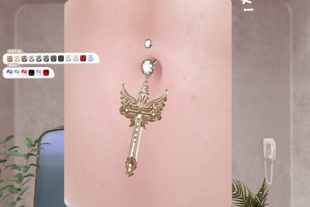 Worry Belly Piercing - LegacyF+M/Maitreya/Reborn, L$450