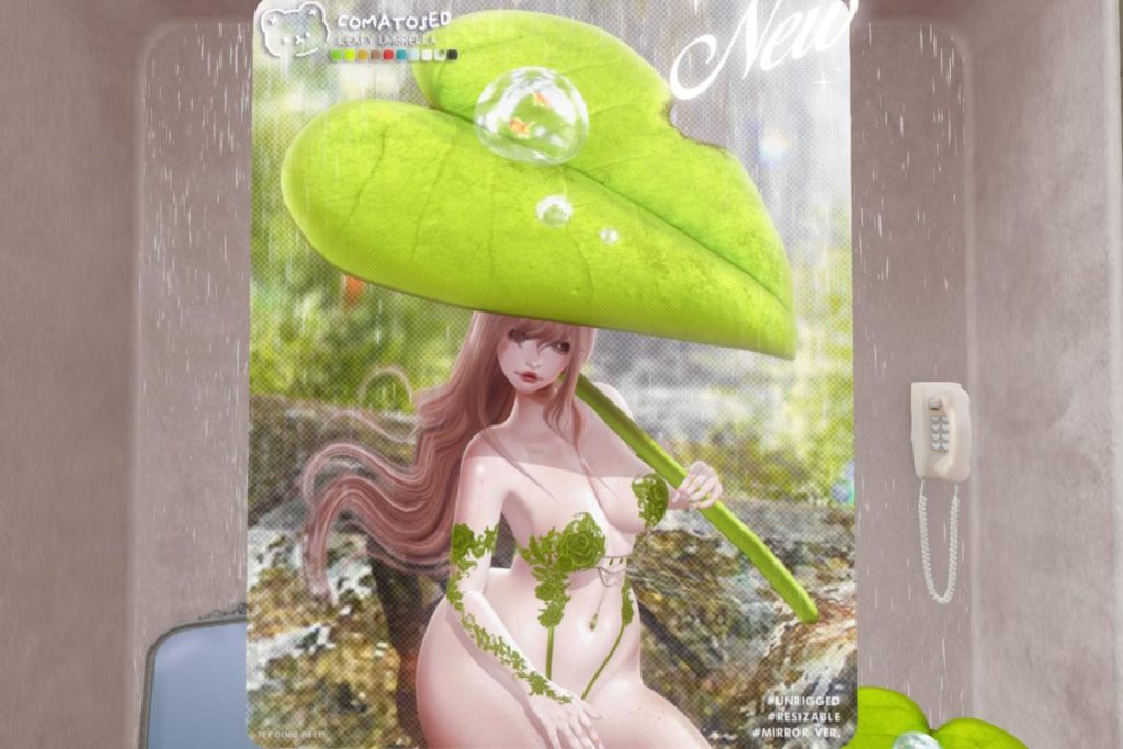 Leafy Umbrella, L$288 each/L$888 FP
