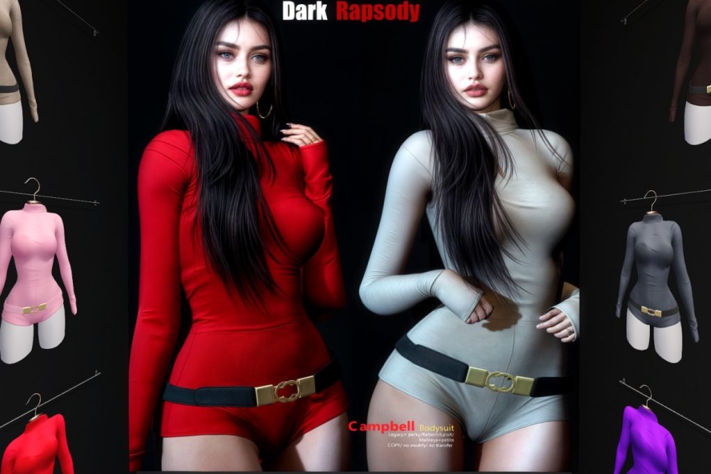 Campbell Bodysuit - Legacy/Maitreya/Reborn/+mods, L$280 each/L$1499 FP