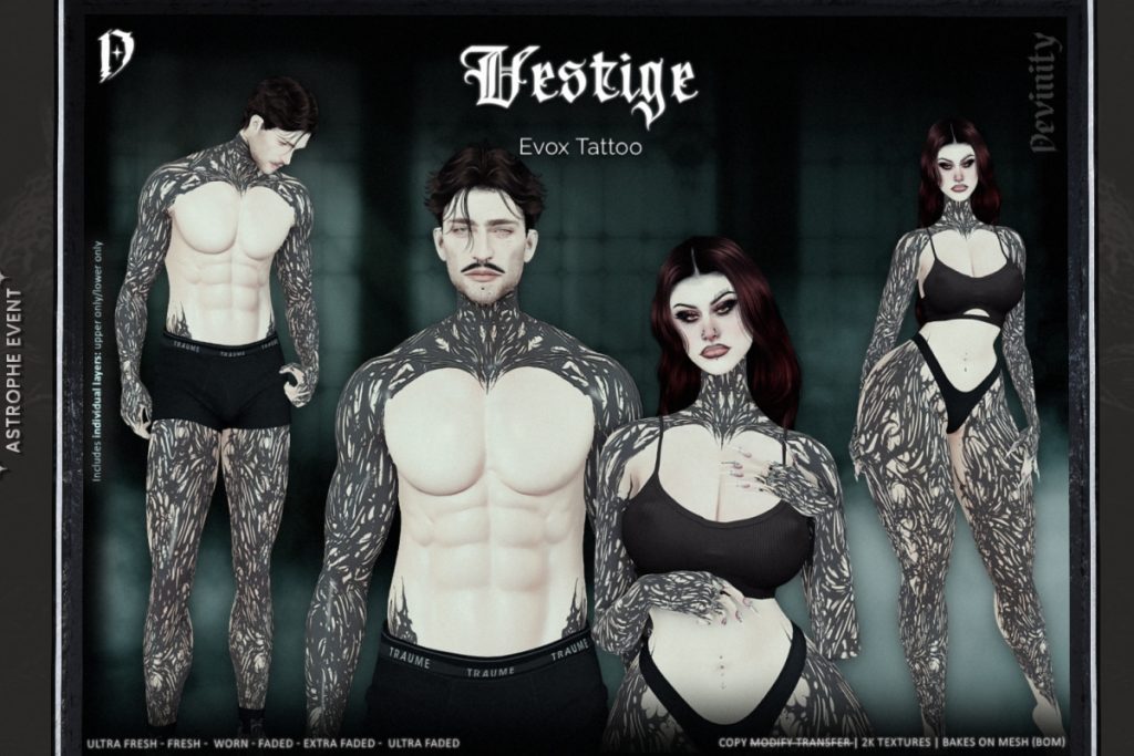 Vestige Tattoo - BOM/EvoX, L$299