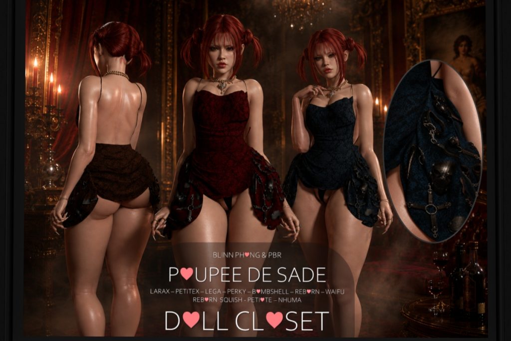 Poupee De Sade Dress - Legacy/MaitreyaX/Nhumana/Reborn/+mods, L$699 each/L$1999 FP