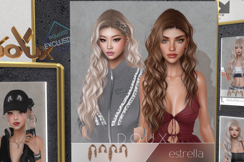 Estrella Hair -  EvoX, L$175-L$400 each/L$525 FP