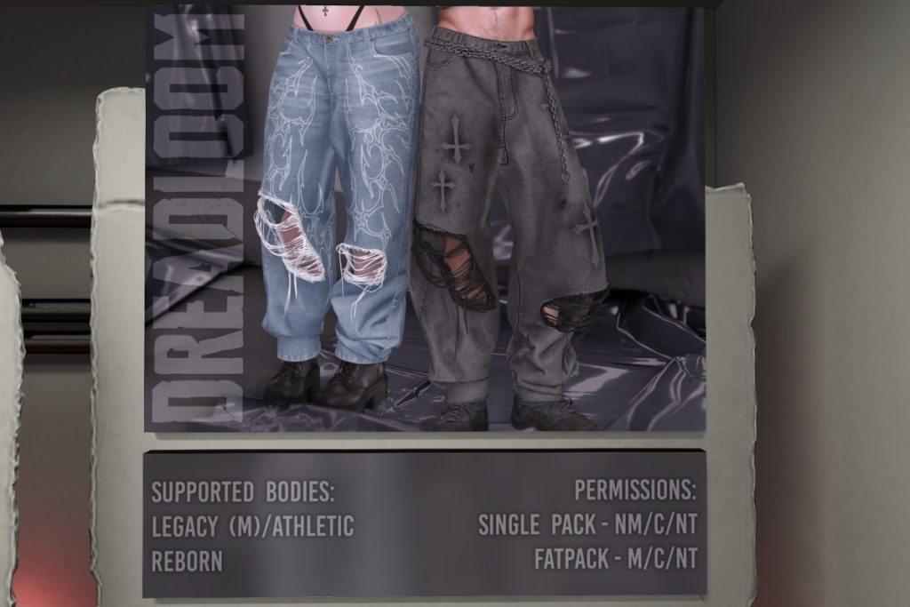 Sage Denims - Legacy M/Reborn/+mods, L$350 each/L$1300 FP