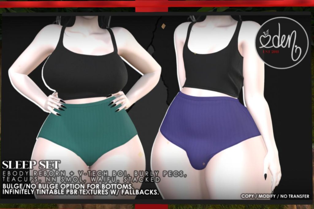 Sleep Set - Reborn/+mods, L$560