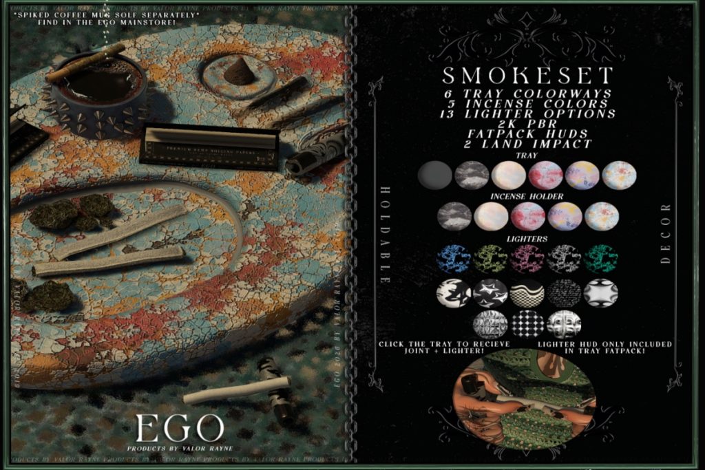 Smoke Set, L$250 each/L$699