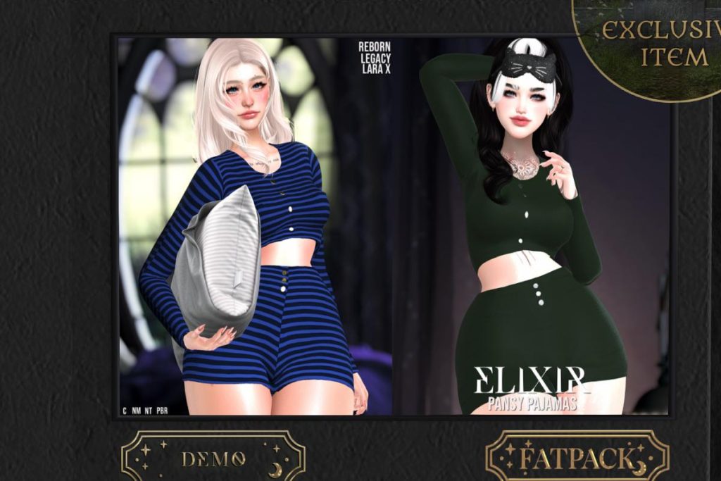 Pansy Pajamas - Legacy/MaitreyaX/Reborn, L$300 each/L$1300 FP
