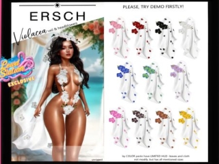 Violacea Veil &amp; Headflowers, L$299 each/L$999 FP