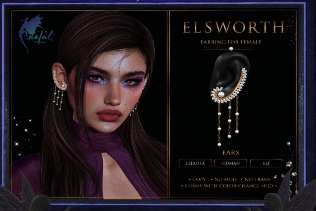 Elseworth Earrings - EvoX, L$229