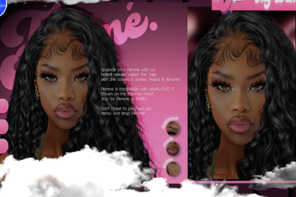 Talia Skin - EvoX, L$799 each/L$1299 FP