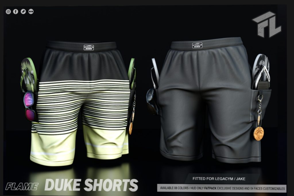 Duke Shorts - Jake/Legacy, L$299 each/L$1099 FP