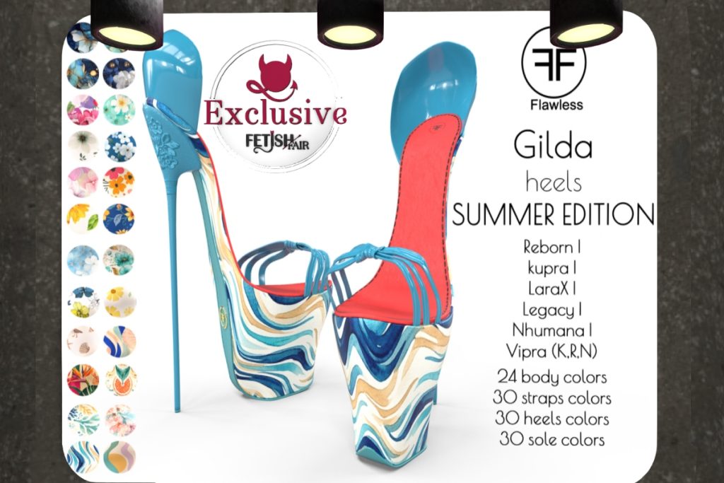 Gilda Heels - Inithium/Legacy/MaitreyaX/Nhumana/Reborn/+mods, L$699 each/L$1199 FP