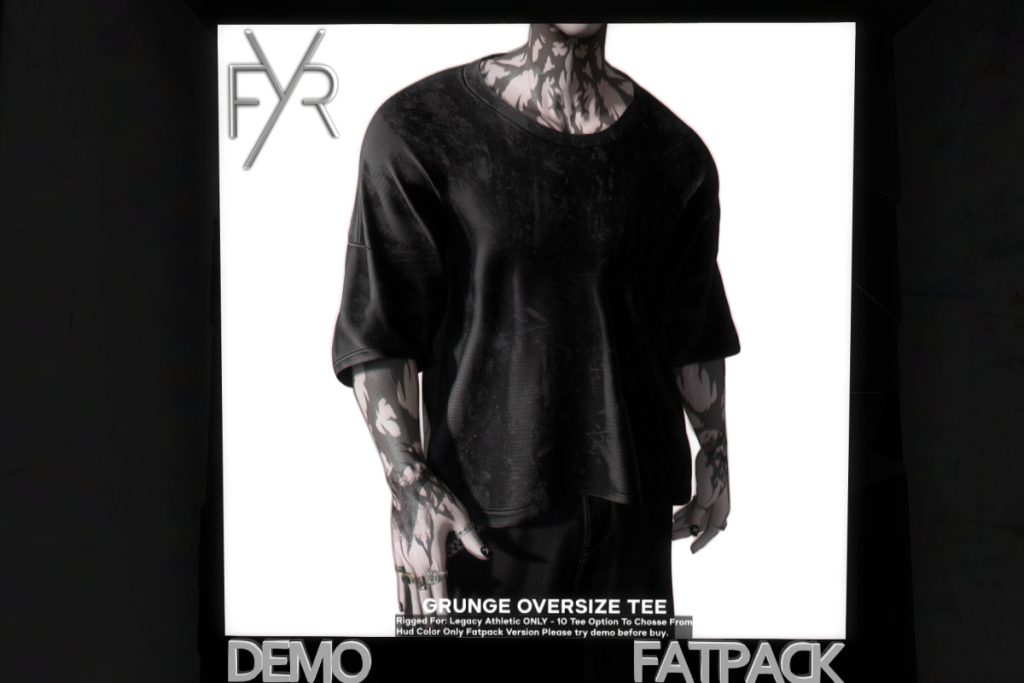 Grunge Oversize Tee - Legacy Athletic, L$329 each/L$1299 FP