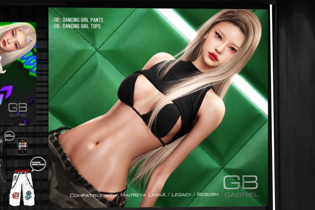 Dancing Girl Top+Pants - Legacy/MaitreyaX/Reborn, L$190-L$220 each/L$650-$850 each FP
