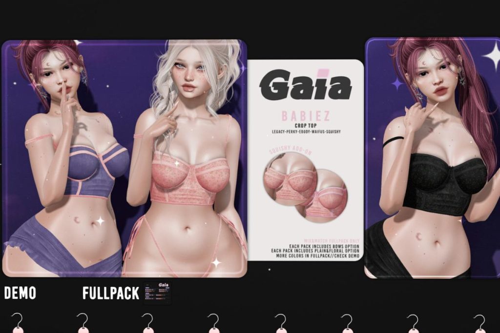 Babiez Crop Top - Legacy/Reborn/+mods, L$279 each/L$1399 FP