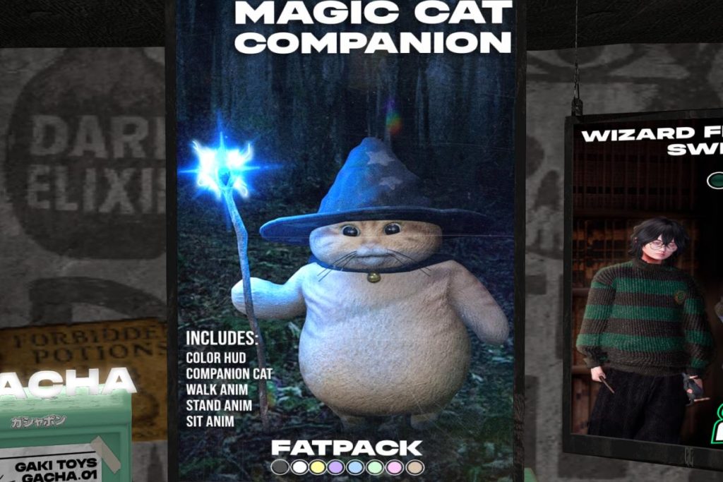 Magic Cat Companion, L$150 each/L$350 FP