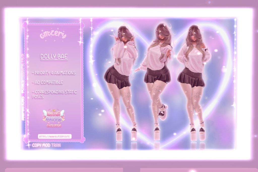 Dolly Bae Poses, L$150 each/L$400 FP