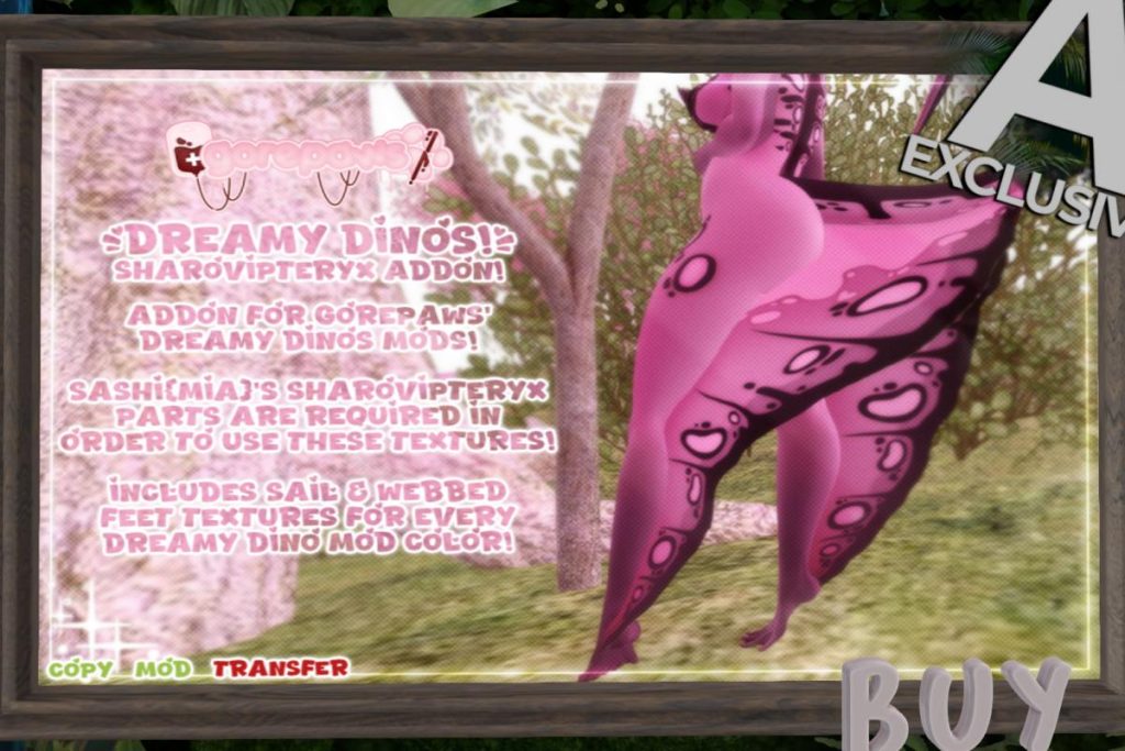 Dreamy Dinos Modkit - Sharovipteryx Mod , L$199